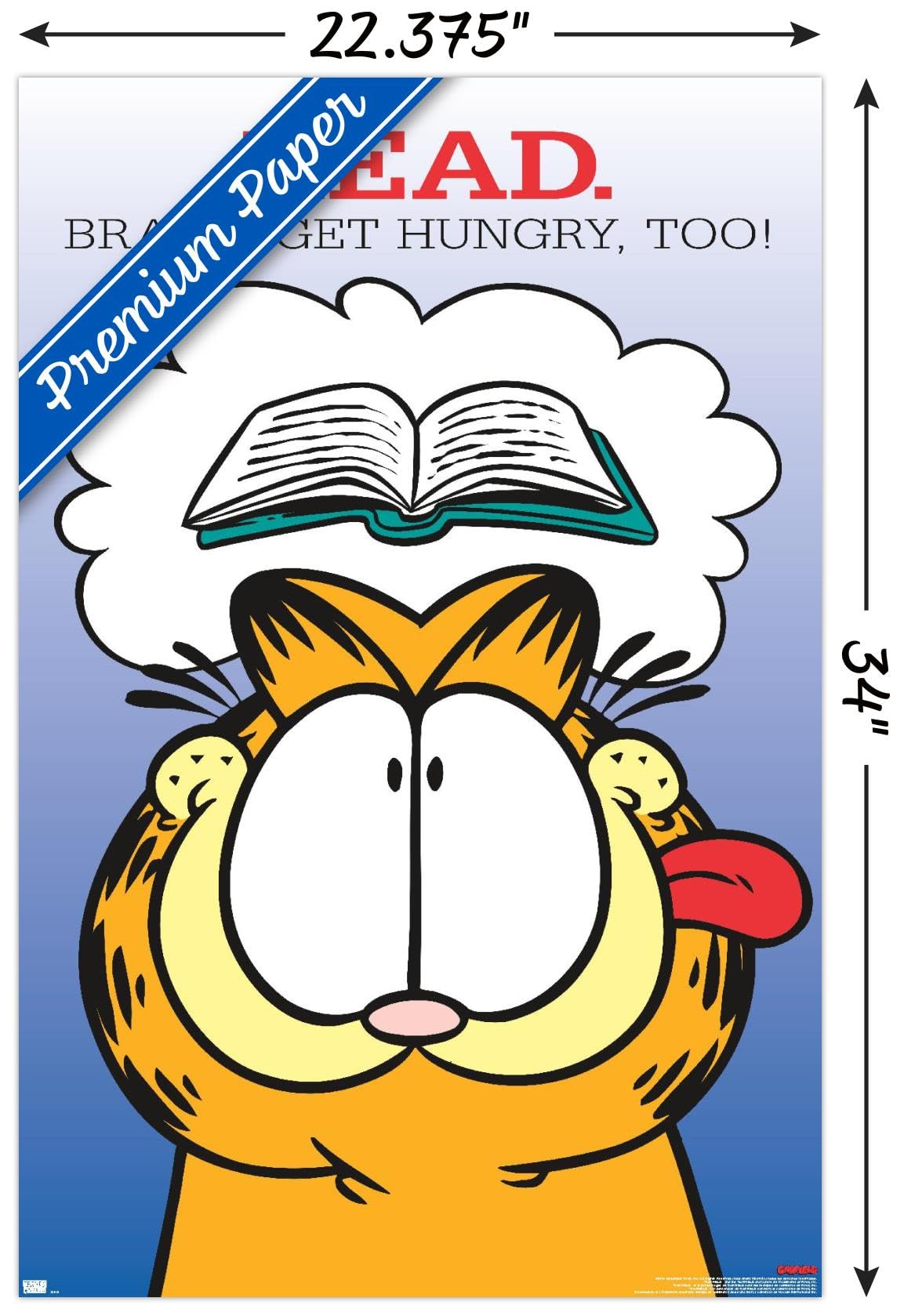 Amazon.com: Garfield - Read Wall Poster, 34L